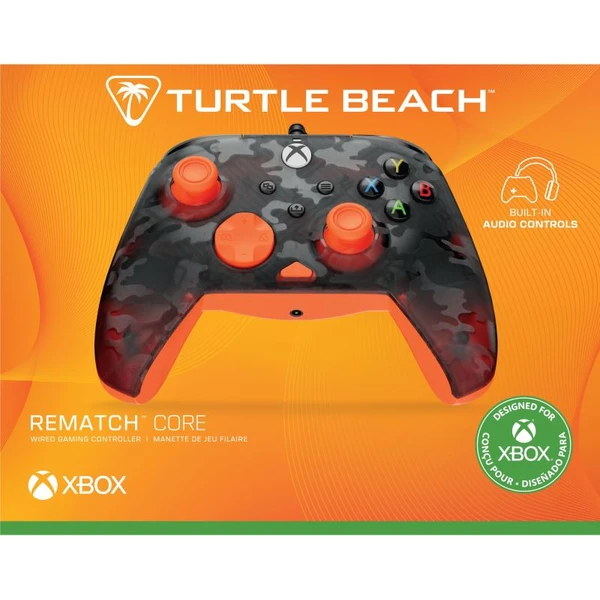 Turtle Beach herný ovládač Rematch Core Ghost Black Camo (XBOX/PC) oranžový - Herné ovládače - Obrázok WXMH000K01