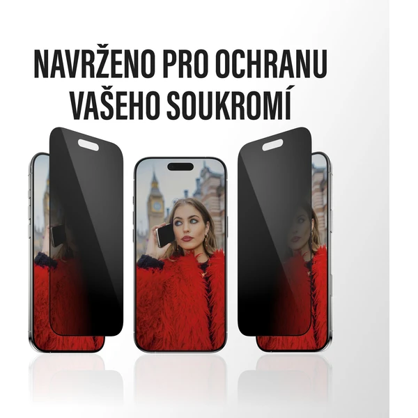 PanzerGlass® Privacy sklo Apple iPhone Air s inštalačným rámčekom - Ochranné fólie a sklo - Obrázok WYEH000K01