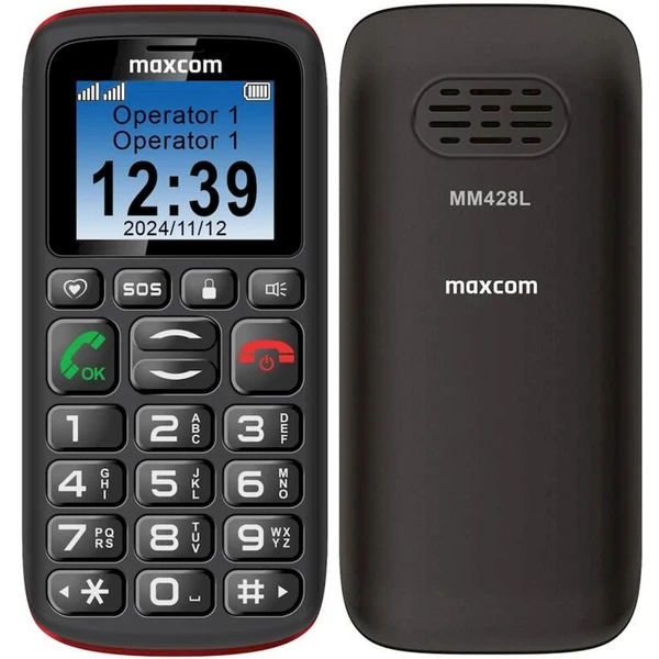 MaxCom MM428 L čierny - Mobilné telefóny - Hlavný obrázok