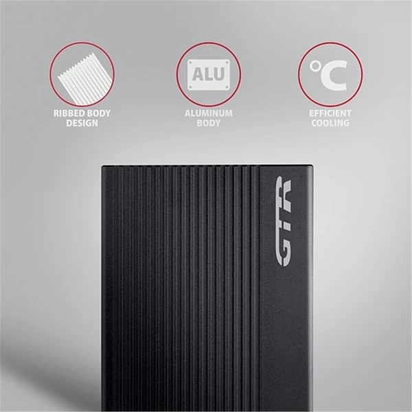 AXAGON EE25-GTR RIBBED externý box pre 2,5“ disk - Externé boxy - Obrázok WYS6000701