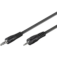 PremiumCord 3,5mm/2,5mm kábel 2m čierny - Káble a redukcie