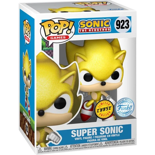 Funko POP! #923 Games: Sonic - Super Sonic (Šanca na chase) (Exclusive) - Funko POP! - Obrázok X024000P01