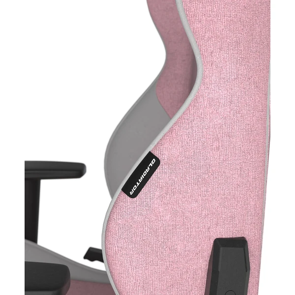 DXRacer GLADIATOR látková herná stolička ružovo-biela - Stoličky - Obrázok X04D000O01