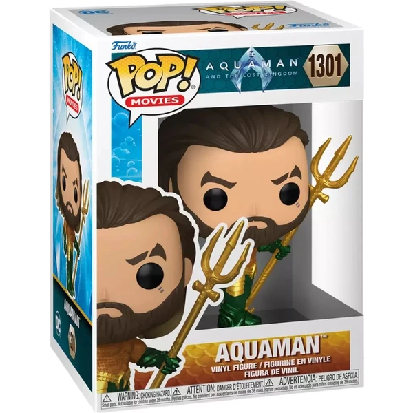 Funko POP! #1301 Movies: Aquaman a Lost Kingdom - Aquaman Hero Suit - Funko POP! - Obrázok X06D000P01