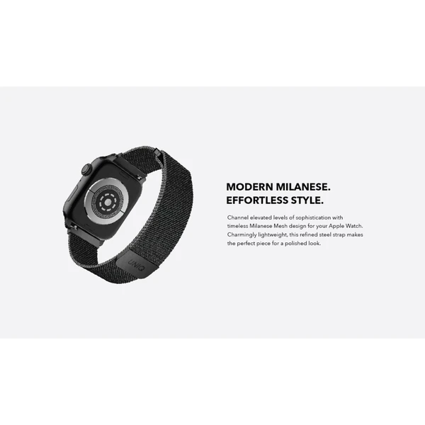 UNIQ Dante oceľový remienok Apple Watch 42/41/40/38mm Hunter zelený - Remienky - Obrázok X0A1100501