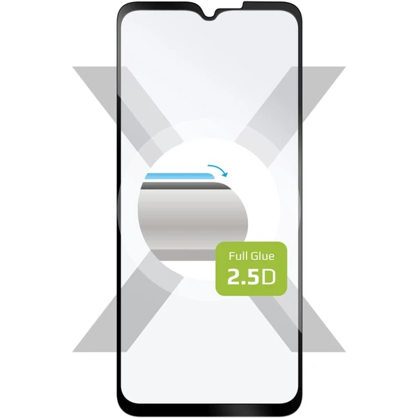 FIXED 2,5D Full-Cover tvrdené sklo Samsung Galaxy Xcover 7 5G čierne - Ochranné fólie a sklo - Hlavný obrázok