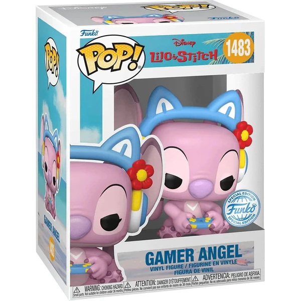 Funko POP! #1483 Disney: Lilo & Stitch - Gamer Angel (Special) - Funko POP! - Obrázok X0OG000J01