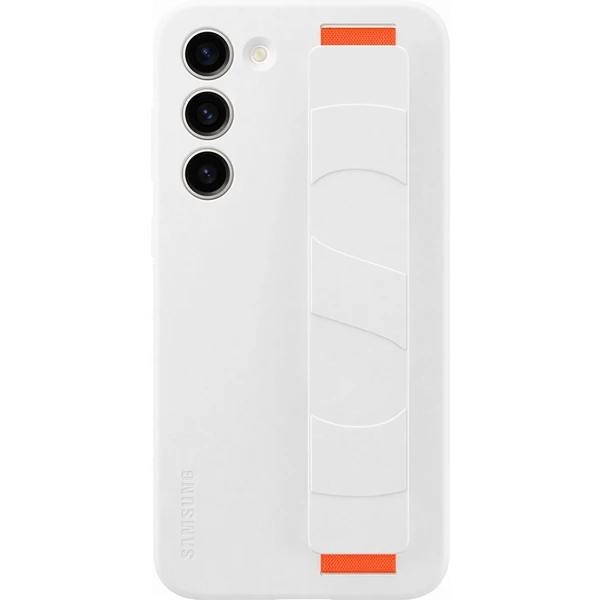 Samsung Silicone Grip Case Galaxy S23+ white - Puzdra - Hlavný obrázok