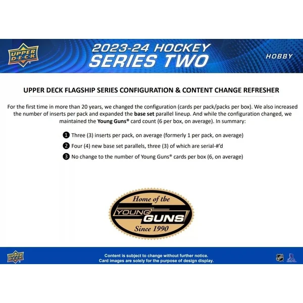 Hokejové karty 2023-24 Upper Deck Series 2 Hockey Blaster Box - Hokejové karty - Obrázok X0U4000N01
