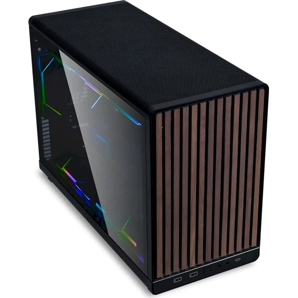 Lian Li A3-mATX Wood Edition Tvrdené sklo čierna - Počítačové skrine - Obrázok X12O000K01