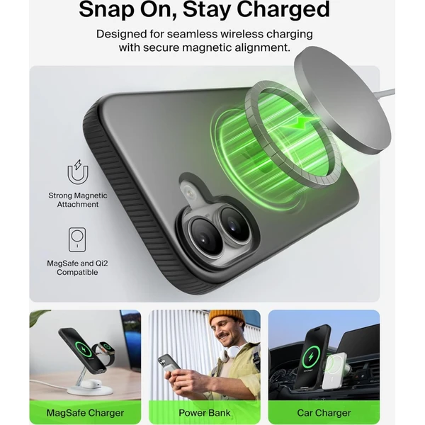 Belkin SheerForce Grip MagSafe kryt iPhone 17 námornícky modrý - Puzdra - Obrázok X1CN000K01