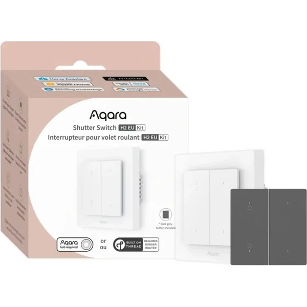 AQARA Shutter Switch H2 EU Kit Zigbee a Thread vypínač pre žalúzie - Ovládače - Obrázok X1DM000K01