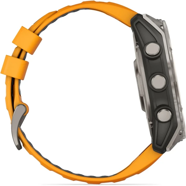 Garmin fenix 8 AMOLED Sapphire 51 mm titánové s oranžovým remienkom - Inteligentné hodinky - Obrázok X1LG000J01