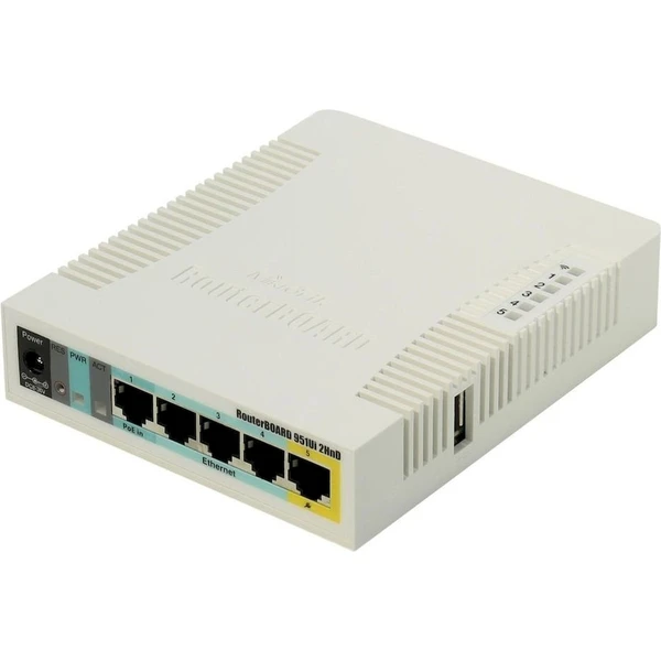 MikroTik DOSKA RB951Ui-2HnD Wi-Fi 4 router biely - Wi-Fi routery - Hlavný obrázok