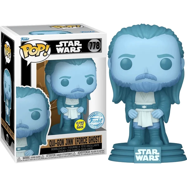 Funko POP! #778 Star Wars: SW: Obi-Wan Kenobi - Qui-Gon Ghost (GITD) - Funko POP! - Hlavný obrázok