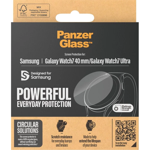 PanzerGlass® Samsung Galaxy Watch7/Watch8 (40 mm)/Watch Ultra - Ochranné fólie a sklo - Obrázok X1VB000P01