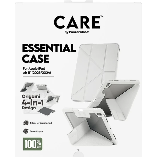 PanzerGlass® CARE 4v1 Essential puzdro Apple iPad Air 11" (2025/2024) sivé - Puzdra - Obrázok X1XL000K01