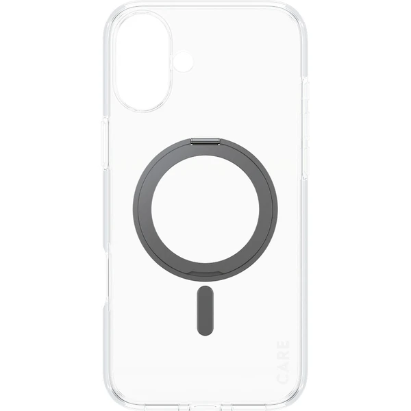 PanzerGlass® CARE kryt Apple iPhone 16 Plus MagSafe KickStand číry/čierny - Puzdra - Obrázok X208000P01