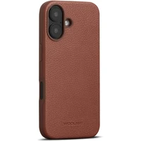 Woolnut MagSafe kožený kryt iPhone 16 Plus hnedý - Puzdra