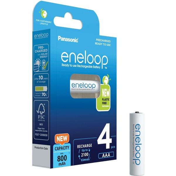 Panasonic Eneloop AAA nabíjacia batéria 800 mAh (4ks)