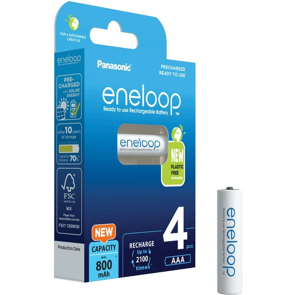 Panasonic Eneloop AAA nabíjacia batéria 800 mAh (4ks) - Batérie - Hlavný obrázok