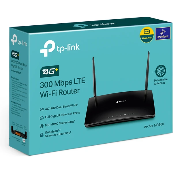 TP-Link Archer MR500 Wi-Fi 5 router čierny - Wi-Fi routery - Obrázok X2QS100501
