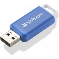 VERBATIM Flash Disk 64GB DataBar USB 2.0 Drive, modrý - Flashdisky