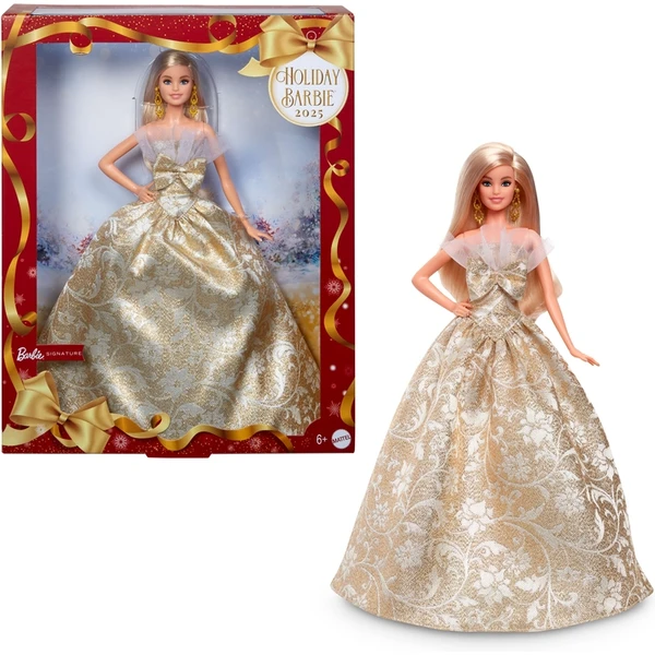 Vianočná bábika Mattel Barbie Signature 2025 Holiday - Blondínka - Hračky - Hlavný obrázok