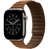 Apple Watch 49/46/45/44mm karamelový magnetický ťah S/M - Remienky