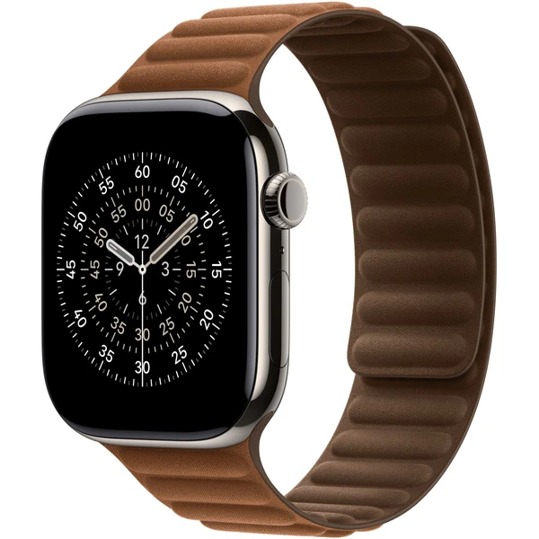 Apple Watch 49/46/45/44mm karamelový magnetický ťah S/M - Remienky - Hlavný obrázok