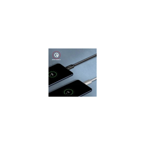 AXAGON USB-C/USB-C napájací kábel 4K 100W 2m čierny - Káble a redukcie - Obrázok X360700301