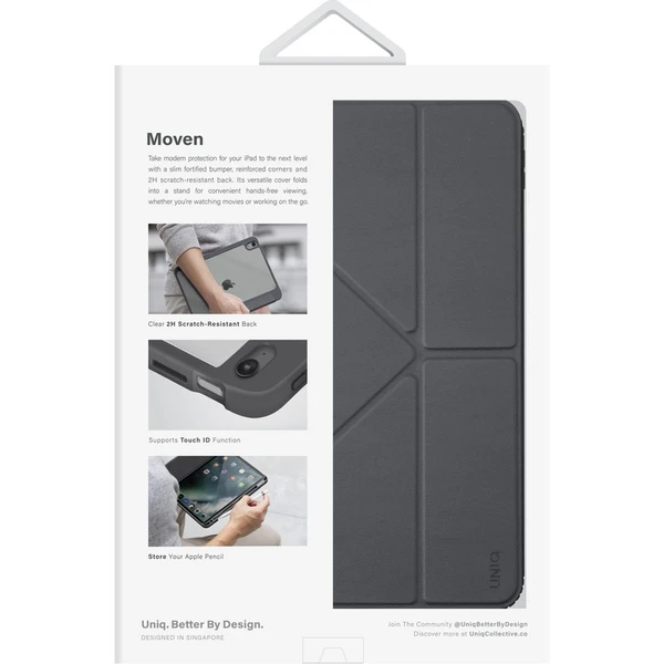 UNIQ Moven púzdro iPad 10,9" (2022)/iPad 11" (2025) šedé - Puzdra - Obrázok X38M300401