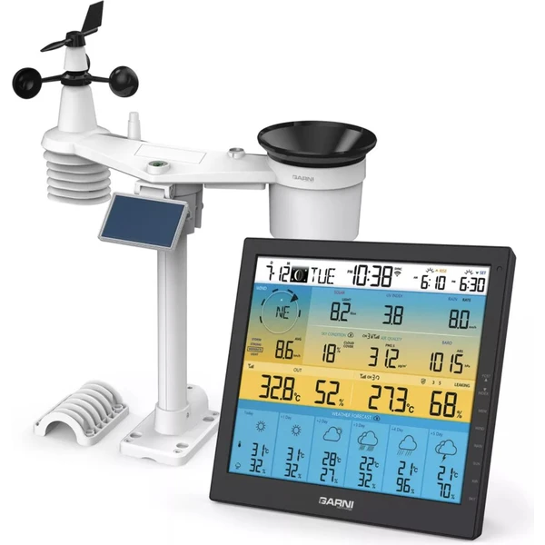 GARNI 1085 Arcus Meteorologická stanica s 6dennou predpoveďou čierna - Meteorologické stanice - Obrázok X3D5000N01