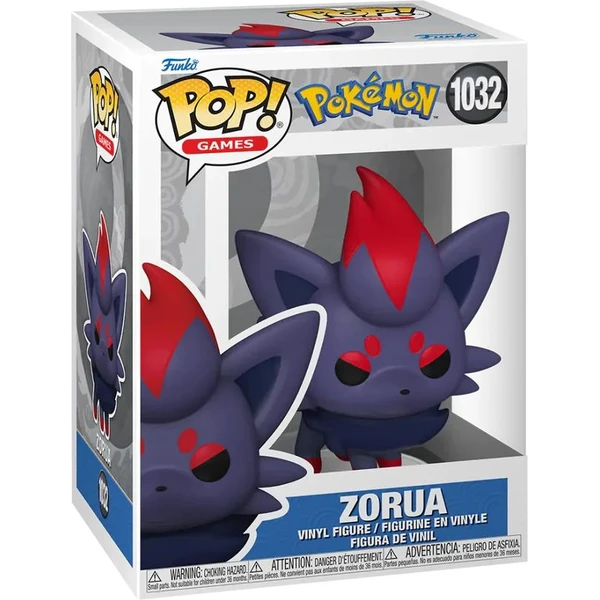 Funko POP! #1032 Games: Pokémon - Zorua - Funko POP! - Obrázok X3DE000L01