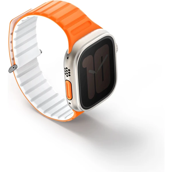 UNIQ Revix Evo obojstranný remienok Apple Watch 49/46/45/44/42mm (oranžový/biely) - Remienky - Obrázok X3O5000O01