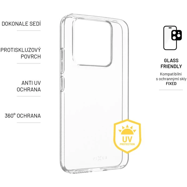 FIXED Slim AntiUV TPU kryt Xiaomi 14 číry - Puzdra - Obrázok X3P1000L01