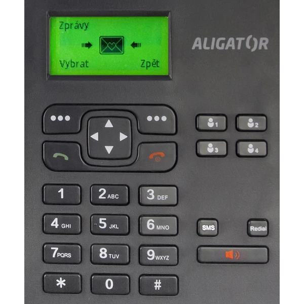 ALIGATOR T100 stolný GSM telefón čierny - Mobilné telefóny - Obrázok X3VR000501