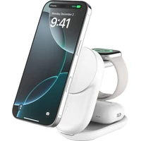 Belkin UltraCharge ™ Qi2 25W 3v1 MagSafe nabíjačka pre iPhone/Apple Watch/AirPods biela - Nabíjačky