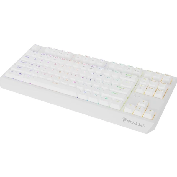 Genesis THOR 230 TKL RGB bezdrôtová mechanická klávesnica biela Outemu Red - Klávesnice - Obrázok X4I5000O01