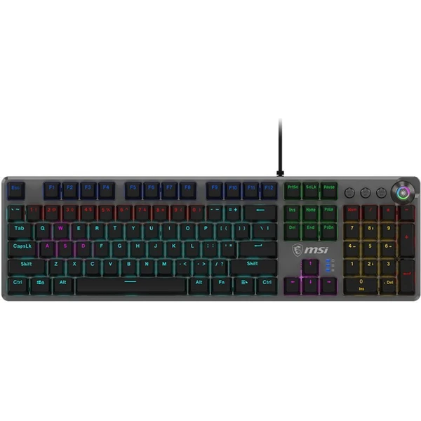 MSI Forge GK310 Red herná klávesnica (CZ/SK) čierna - Klávesnice - Hlavný obrázok