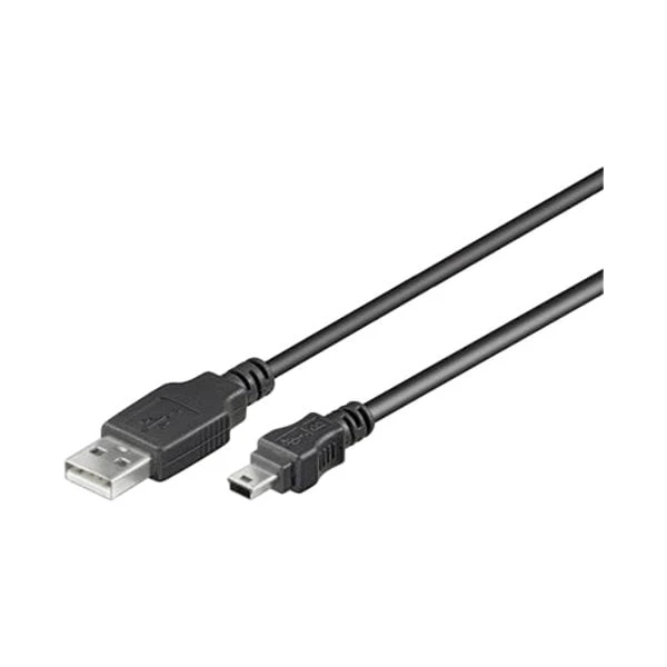 PremiumCord USB-A/MiniUSB-B napájací kábel 0,2m čierny - Káble a redukcie - Hlavný obrázok