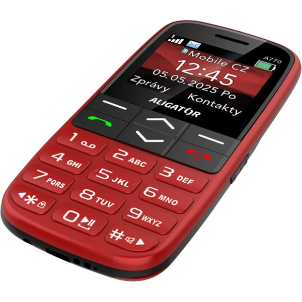 ALIGATOR A770 Senior + stolná nabíjačka červený - Mobilné telefóny - Obrázok X4WG000J01