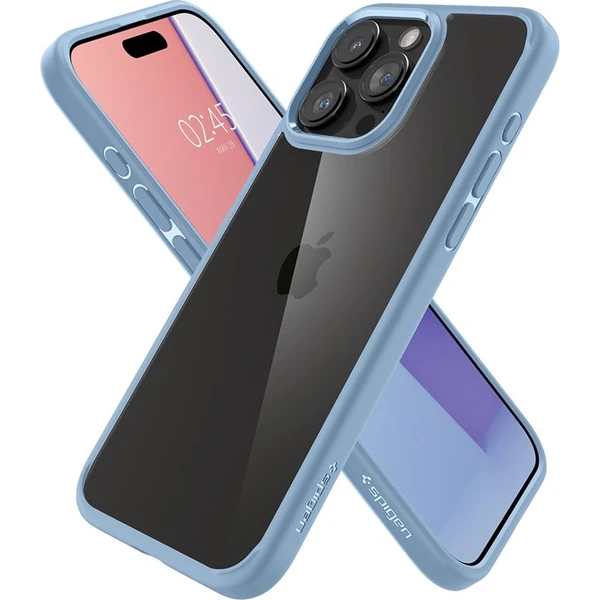 Spigen Crystal Hybrid kryt iPhone 15 Pro Max modrý - Puzdra - Obrázok X4Z8000601