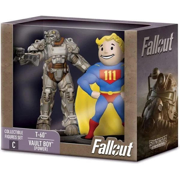 Set dvoch figúrok Fallout Collectible - T-60 & Vault Boy (Set C) - Figúrky - Obrázok X50F000P01