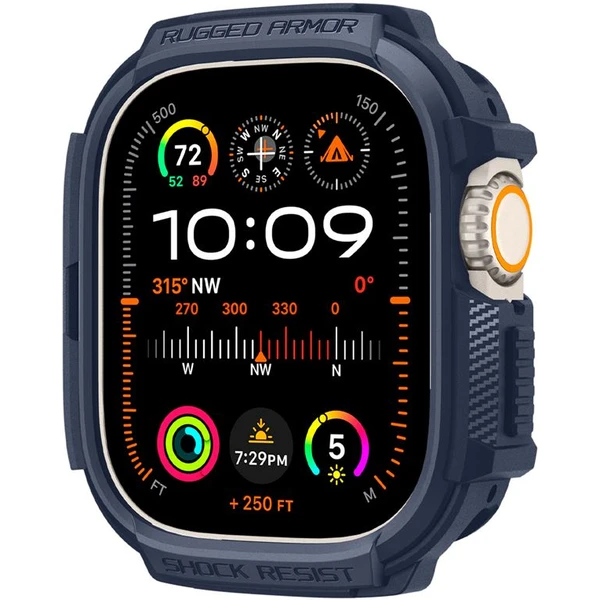 Spigen Rugged Armor kryt Apple Watch Ultra 3/2/1 (49mm) modrý - Puzdra - Obrázok X5A1000P01
