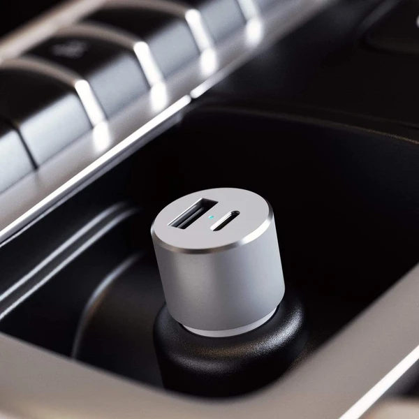 Satechi 72W Type-C PD Car Charger nabíjačka do auta strieborná - Nabíjačky - Obrázok X5RX000501