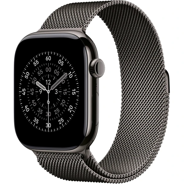 Apple Watch 49/46/45/44mm bridlicovo šedý milánsky ťah S/M - Remienky - Hlavný obrázok