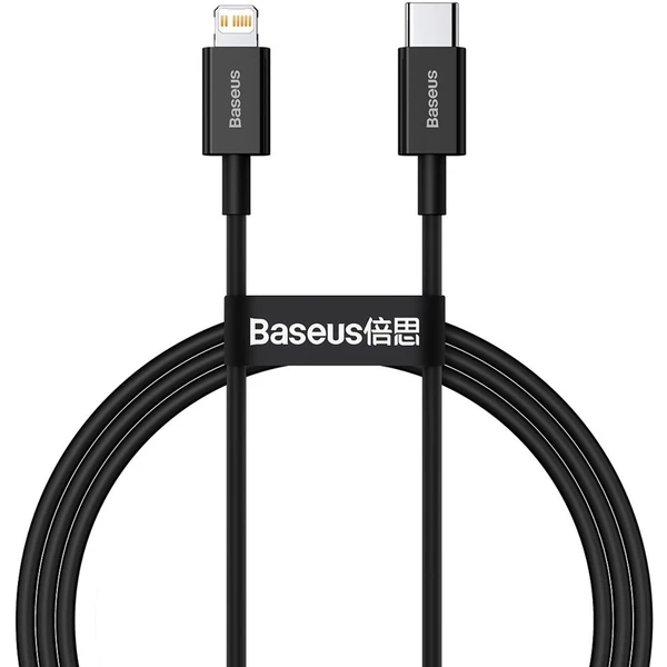 Baseus Superior USB-C/Lightning napájací kábel 20W 1m čierny - Káble a redukcie - Hlavný obrázok