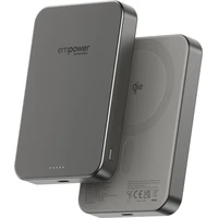 PanzerGlass® empower bezdrôtová Qi2 powerbanka 10000 mAh, MagSafe, sivá - Powerbanky