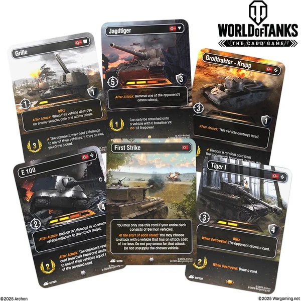 Štartovacia sada Archon Studio World of Tanks: The Card Game First Strike - Germany - Zberateľské karty a nálepky - Obrázok X83O000K01